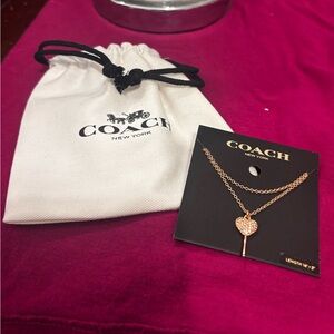Coach Rose Gold Pendant